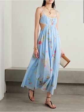 slim fit dress slacks Pink Tulle Floral Ruffle Halter Maxi Dress Pink / 6 main image 0
